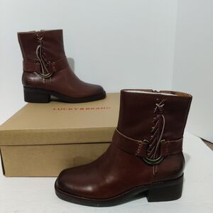 Ladies Lucky Brand Kamany Boots Size 5.5M US New In Box